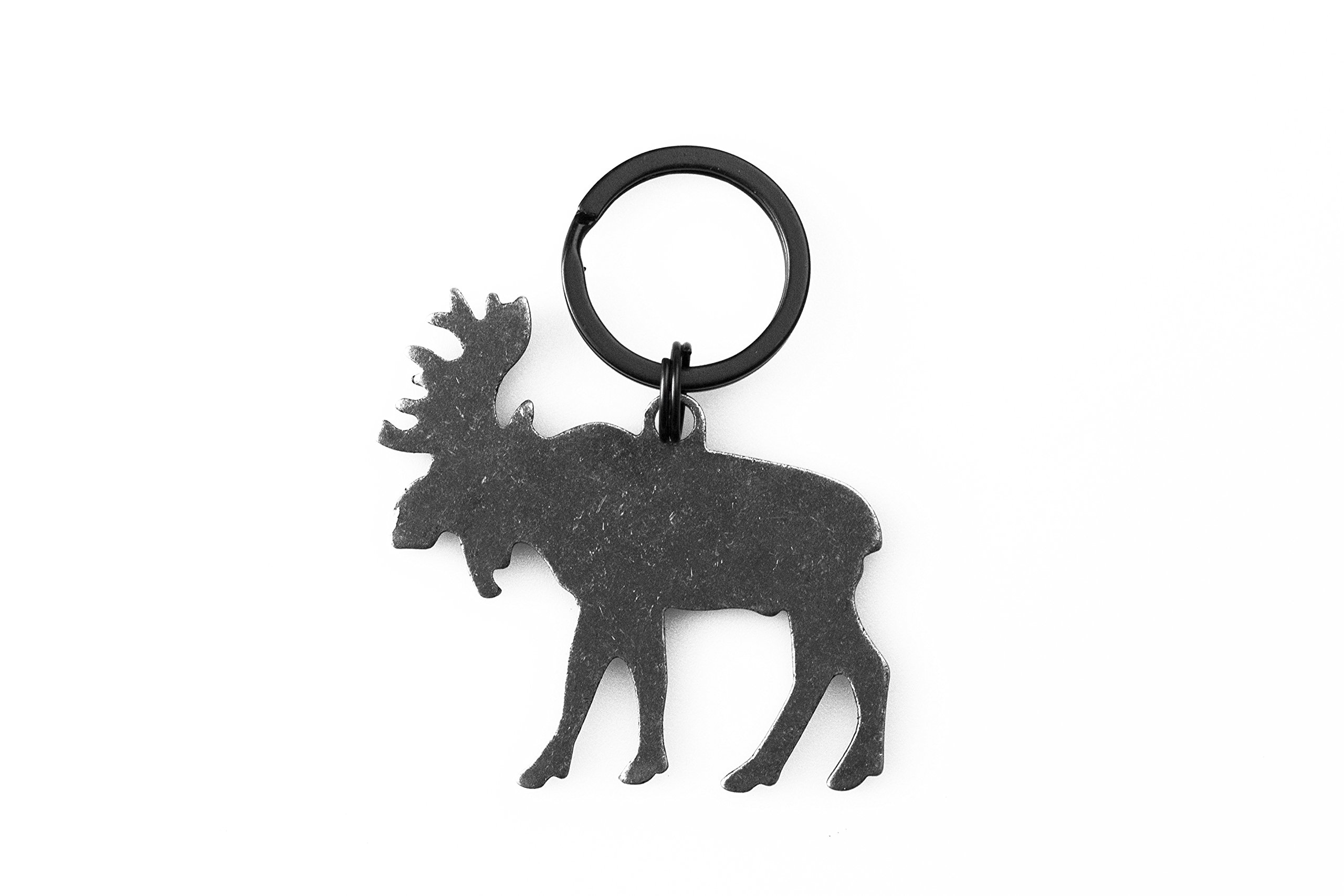 AceCamp Moose Stainless Steel Bottle Opener Keychain