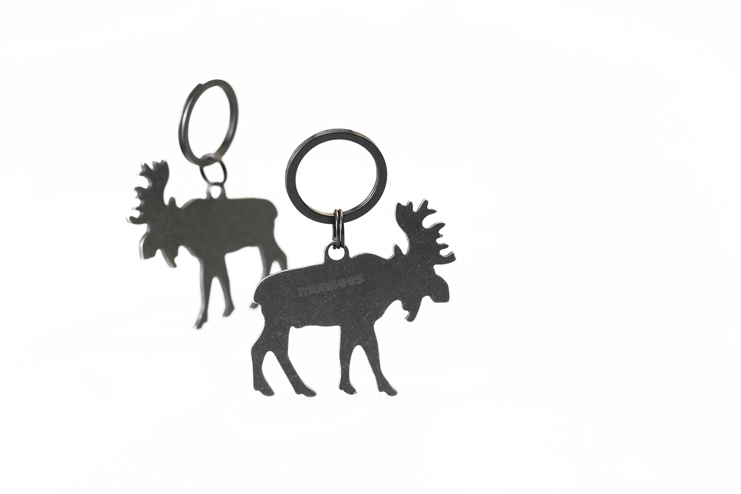 AceCamp Moose Stainless Steel Bottle Opener Keychain