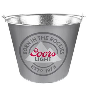 boelter brands coors light metal bucket, 5 quarts, black