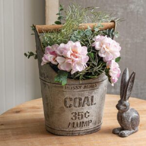 ctw home collection 440009 coal bucket with wooden handle