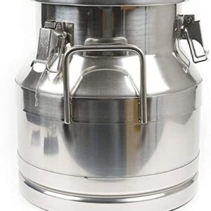 3.16Gallon Stainless Steel Milk Can Ice Bucket Wine Bucket,Water Jug Liquid Storage Pail,Commercial Fermentation Barrel,Canisters for Kitchen