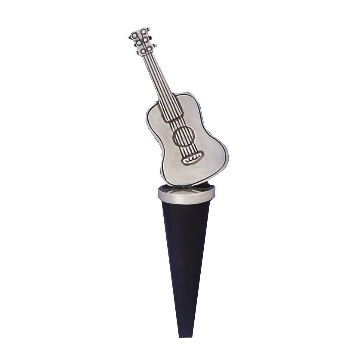 Basic Spirit Décor Guitar Bottle Stopper - Handmade Home Decoration for Gifts and Souvenirs, Wine and Beverage Kit Music Lover