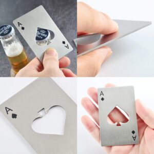 Bottle Opener, Stainless Steel Beer Bottle Opener 4 Pieces, Beer Cap Opener Speed Openers for Kitchen, Bar, Restaurant