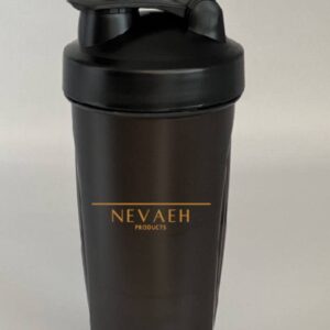 NEVAEH PRODUCTS 28oz Protein Shaker Bottle | BPA Free | Odor Free | Blenderball Whisk | Carrying Loop (White)