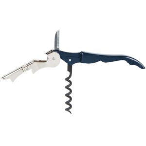 Pulltap's Double-Hinged Waiters Corkscrew, Wine Opener and Foil Cutter, Beer Bottle Opener, Navy