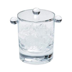 caspari acrylic 60oz ice bucket & lid in crystal clear - 1 each