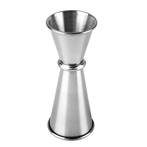 Jigger, McoMce Shot Glass Measuring Cup, Stainless Steel Cocktail Jigger, 2 oz 1 oz Jigger for Bartending, Beautiful Double Cocktail Bar Tools for Bar Home Bartender Party Wine Drink