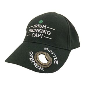 baseball cap irish drinking tailgate hat with bottle opener