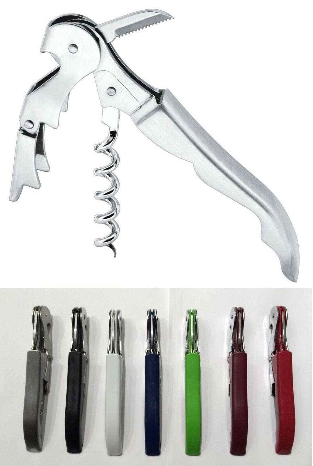 LokoshinA 12x PROFESSIONAL WAITERS WINE KEY CORKSCREW-OPENER DOUBLE HINGED STAINLESS STEEL Generic bottle opener Wine openers Wine bottle opener Wine accessories Wine bar Corkscrews for wine bottles