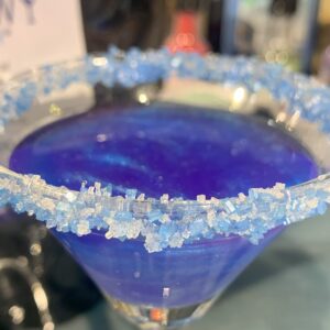 Snowy River Blue Dream Cocktail Sugar - Kosher All Natural White and Blue Cocktail Rimmer and Coffee Rimmer (Blue Dream, 8oz Bag)