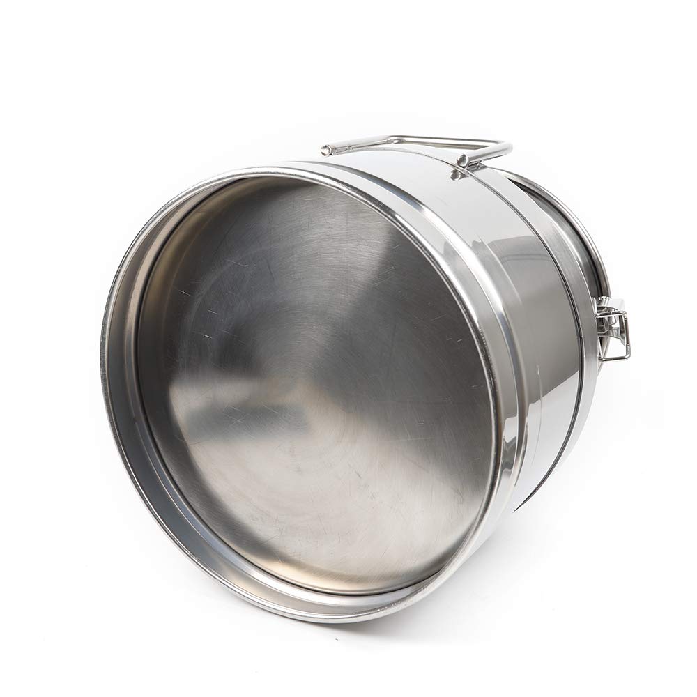 12L/3.16 Gal Milk Can Stainless Steel Milk Can, Heavy Duty Milk Storage Transport Can, Sealed Bucket Wine Barrel with Silicone Seal for Commercial or Domestic Use