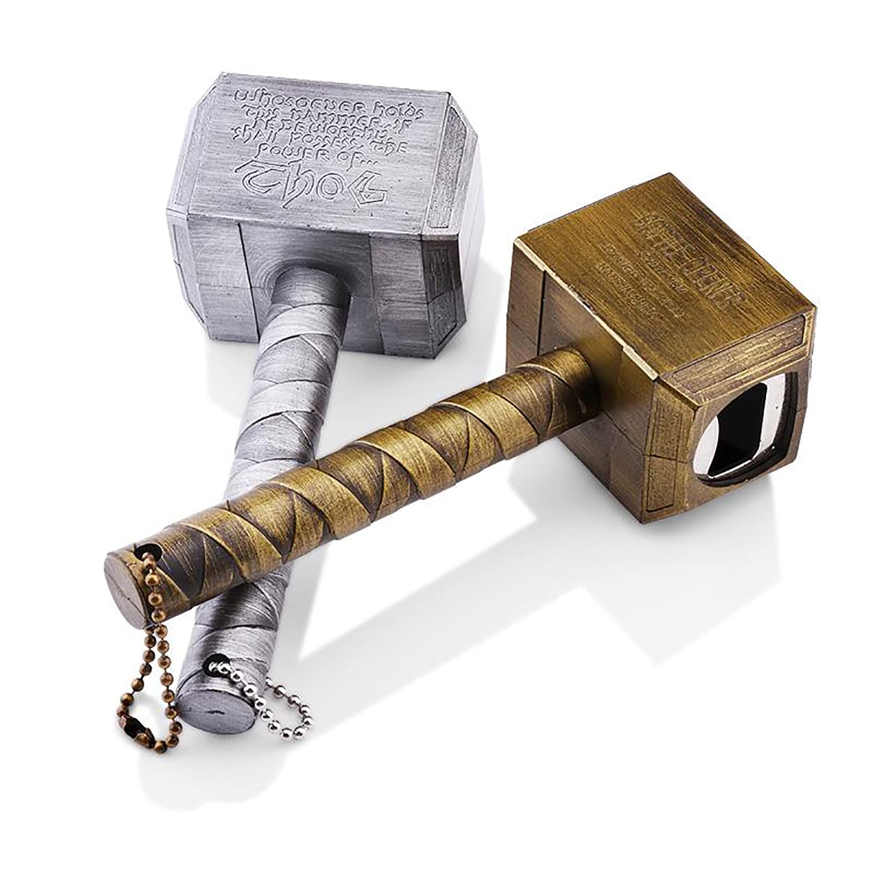 2-Pack Mjolnir Bottle Opener,Magnetic Thor Hammer Bottle Opener,Thor Beer Bottle Opener,Thor Refrigerator Magnets