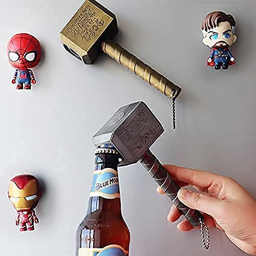 2-Pack Mjolnir Bottle Opener,Magnetic Thor Hammer Bottle Opener,Thor Beer Bottle Opener,Thor Refrigerator Magnets