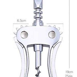 New Upgraded 2021: Classic Wing Corkscrew Wine Opener / Premium, Multi-functional, Restaurant Professional Waiter and Bartenders Best Wine Bottle opener. The Wing Corkscrew Double Hinged Wine Opener