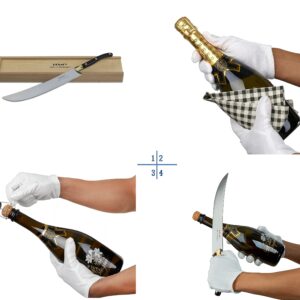 Resafy Champagne Saber With Wooden Box Champagne Knife Champagne Sword Champagne Opener