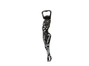 3d nude girl bottle opener solid steel double sided brush finish beer bar brewania