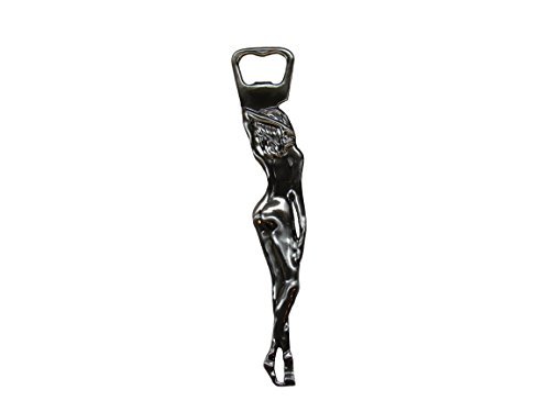 3D Nude Girl Bottle Opener Solid Steel Double Sided Brush Finish Beer Bar Brewania