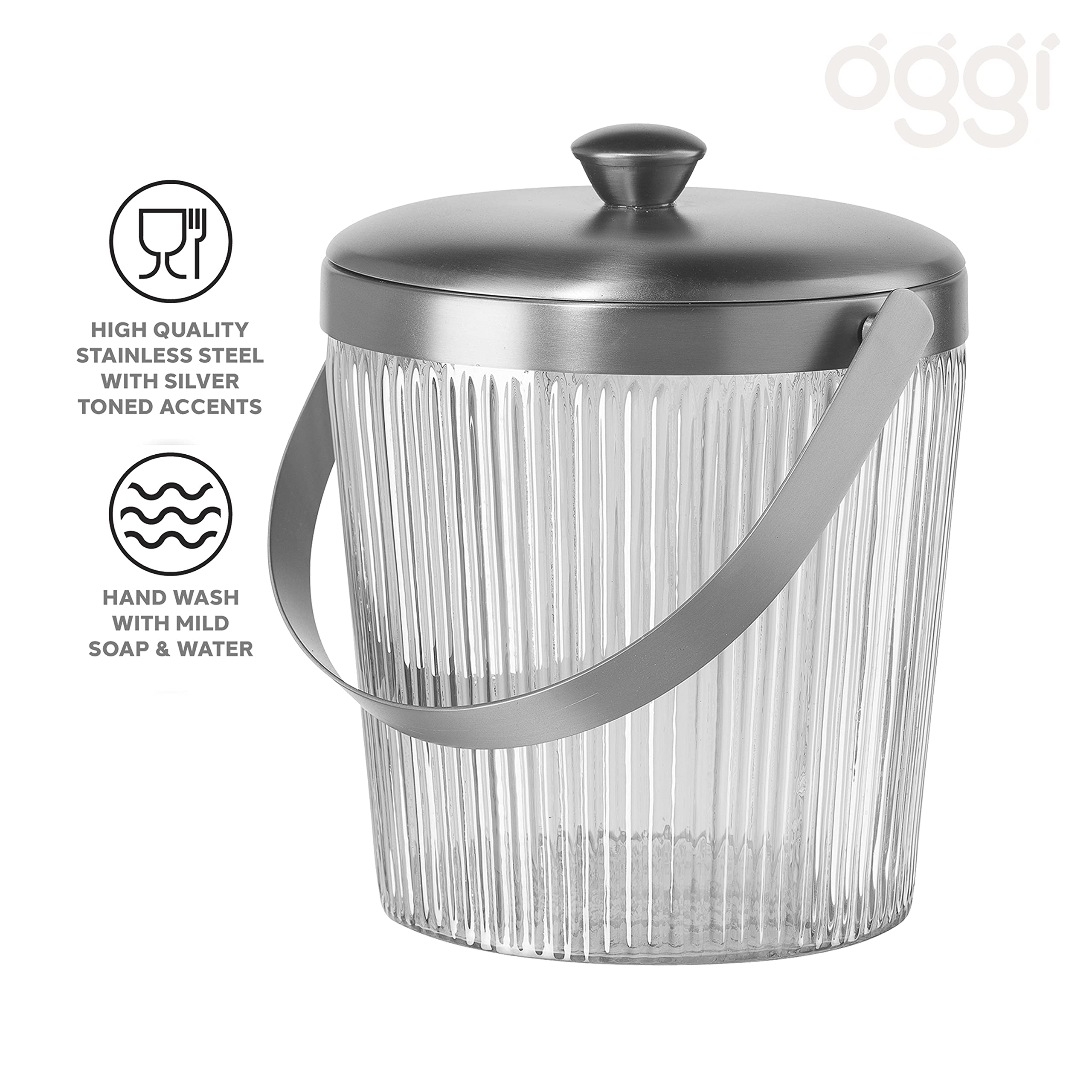 Oggi Ice Bucket, Stainless Steel