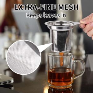 Vaincre 2PCS 9" Muddler and 10” Bar Spoon Cocktail Mixing Spoon and Tea Infuser Tea Strainer and Lid