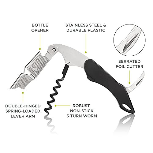 Sommelier Black Professional Corkscrew by True