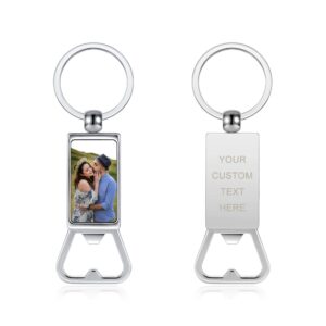 personalized master custom opener keychain with picture engraved color photo keychain accessories jewelry for dad husband birthday father's day gifts