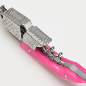 Pink Handle Professional Corkscrew Double Hinge Deluxe Waiters Wine Key