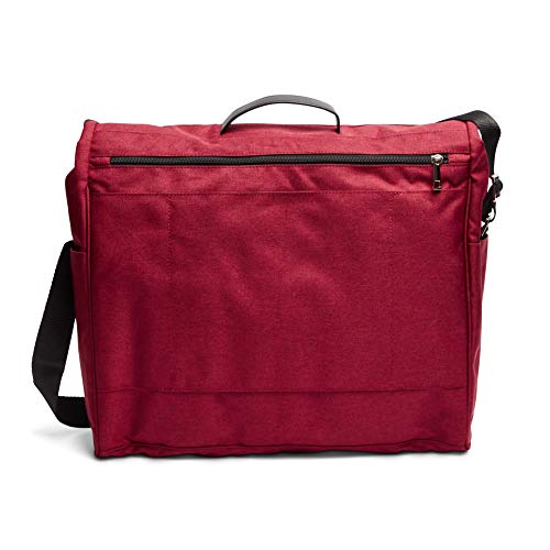 VADCAD Travel Bar Red & Black, Water Resistant, Bartending Supplies, Pockets for Carrying Cocktail Kit (Bag Only), 13.8H X 12.5W X 4.7D, Crimson Red