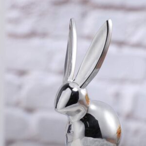 Cabilock Bunny Wine Stopper Zinc Alloy Beverage Wine Bottle Stoppers Bunny Rabbit Heads Airtight Seal Bottle Plug for Wedding Easter Party Rabbit Head Bottle Stopper