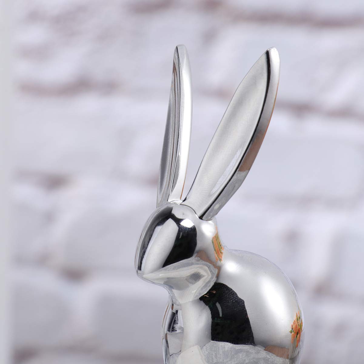 Cabilock Bunny Wine Stopper Zinc Alloy Beverage Wine Bottle Stoppers Bunny Rabbit Heads Airtight Seal Bottle Plug for Wedding Easter Party Rabbit Head Bottle Stopper