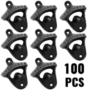 orangea cast iron bottle opener 100 pcs rustic classic wall mount for home bars and man cave