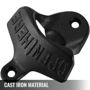 OrangeA Cast Iron Bottle Opener 100 Pcs Rustic Classic Wall Mount for Home Bars and Man Cave