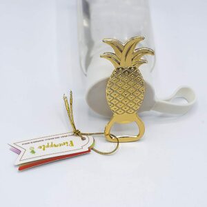 Gold Pineapple Bottle Opener for Wedding Party Favor Set of 20