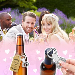 50 Sets Crown Bottle Openers for Wedding Bridal Shower or Baby Shower Party Favors Gifts for Guests Return Favors Crown Bottle Opener with Organza Bags Thank You Tags Return Souvenir Gifts for Guests