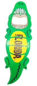 florida alligator bottle opener sunshine state gator souvenir magnet, 5 inch