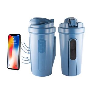 Blentra Magnetic Shaker, Pre Workout Bottle, Shaker Bottle 25oz, Protein Shaker Bottle, Bpa Free, Leak Proof Bottle, Shaker Bottles For Protein Mixes, Shaker Cup (Blue)