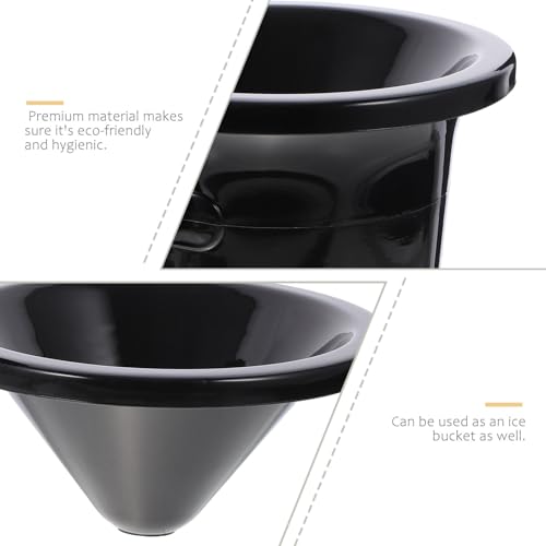 Hemoton 3Pcs Wine Tasting Spittoons Wine Spittoons Wine Dump Buckets Champagne Bucket Spit Wine Barrels Cold Wine Barrels Ice Bucket (Black)