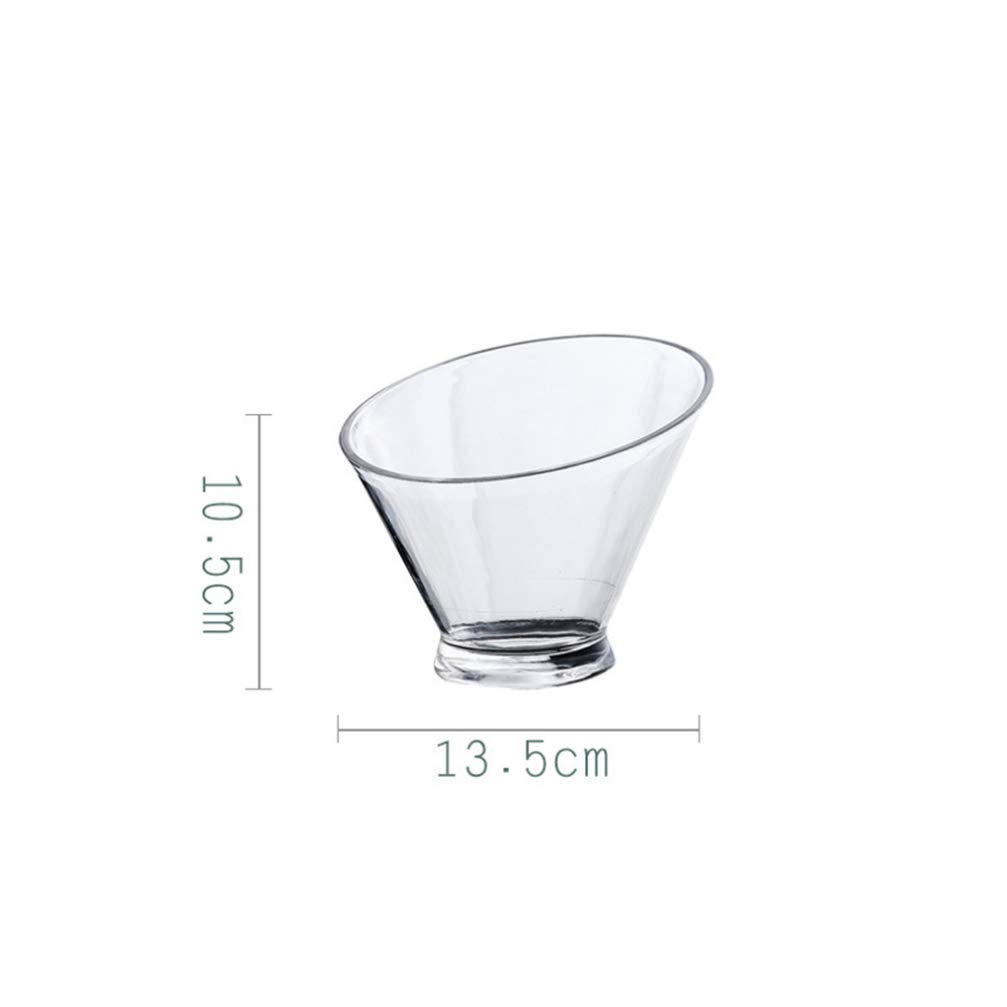 Acrylic Mixing And Serving Bowls Plastic Candy Bowls Small Beer Bottle Drink Cooler for Weddings, Buffet, Offices