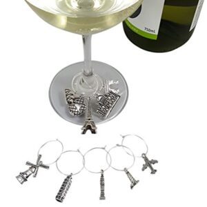 Palm City Products Deluxe Wine Charm Set – 28 Pieces Total includes Beach, Wine Lover, and World Traveler Themes