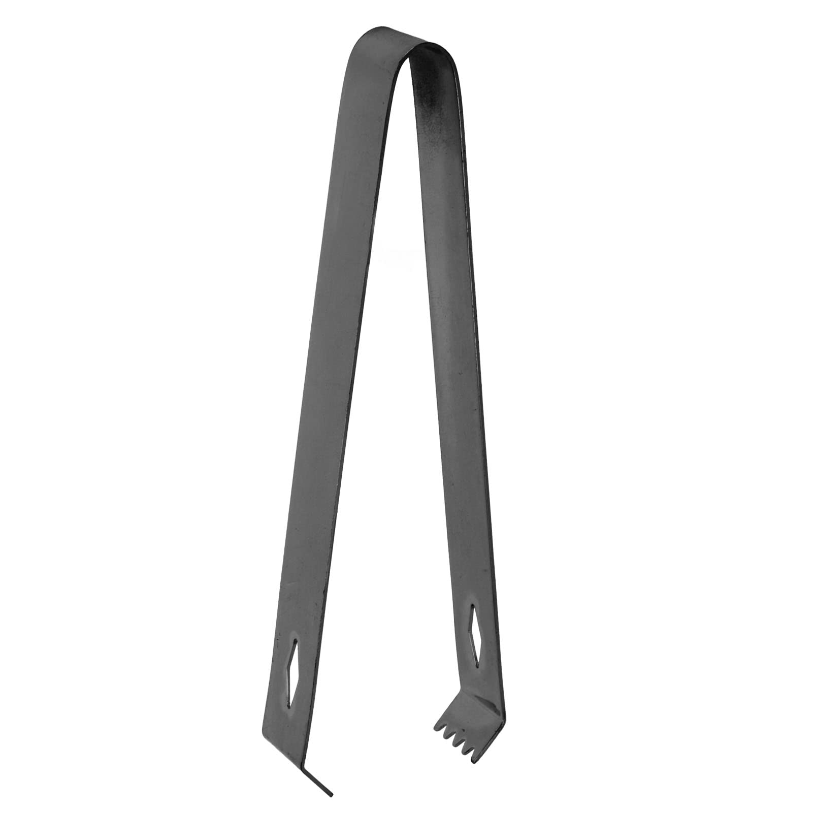 Ice Tong, Strong Clamping Force Stainless Steel Appropriate Length Cocktail Ice Tong for Kitchen Black Plating