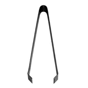 Ice Tong, Strong Clamping Force Stainless Steel Appropriate Length Cocktail Ice Tong for Kitchen Black Plating