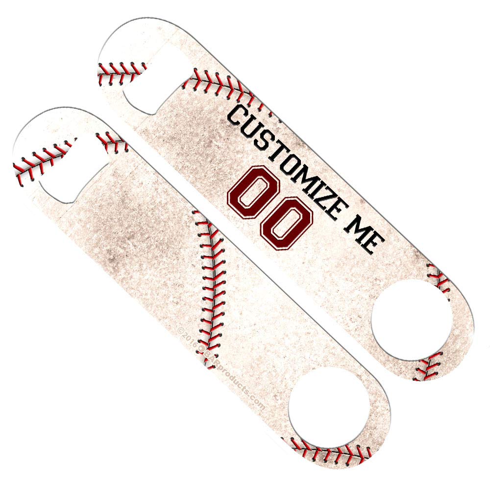 Customizable SPEED BOTTLE OPENER - Baseball