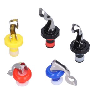 BORDSTRACT 5PCS Wine Saver Vacuum Stoppers Set, Wine Bottle Stoppers, Silicone Reusable Wine Saver Wine Stoppers Vacuum (Single glue + double glue)