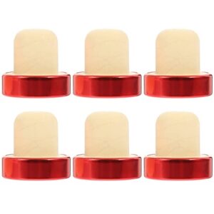 luxshiny blantons bourbon stopper display wooden wine bottle stopper 6pcs t shaped wine cork reusable red wine corks macromolecule sealing plug bottle cap for wine storage cork holder