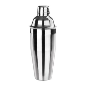 new star foodservice 48414 stainless steel cocktail shaker, 25 oz, silver