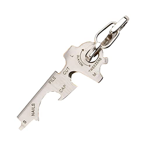 Multifunctional Keychain Bottle Opener Keychain multitool key organizer keychain stainless mini wrench screwdriver tweezers Utility pocket tool for Camping Outdoor Home Pub Beer Lover NOOMIEQCF