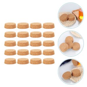 Housoutil 25Pcs Wine Bottle Cork Stoppers Sealing Covers Soft Wood Corks Large Wooden Tapered Cork Plugs Replacement for Wine Beer Bottle Crafts （ 5.3cm*4.7cm*1.7cm）