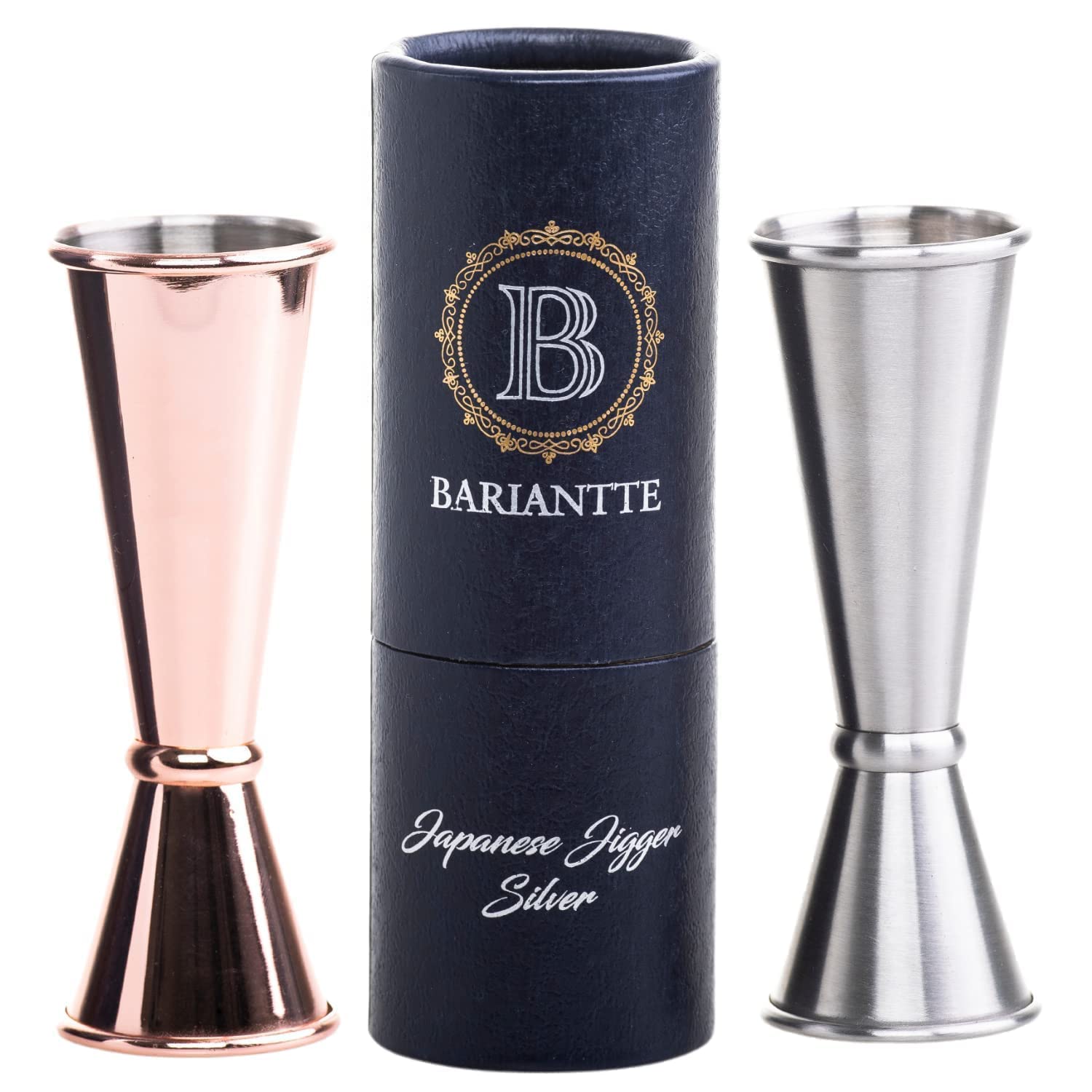 BARIANTTE Cocktail Jigger Set Bartending | Jigger with Measurements Inside Double Jigger 2 oz 1 oz | Japanese Jigger Cocktail Measuring Cup | Bartender Jiggers Shot Measures Jigger Liquor Measurer