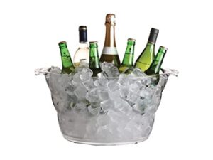barcraft large drinks cooler bucket, acrylic, 10 l, transparent