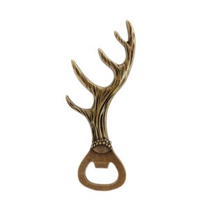 DIDI GOAL Deer Antler Cool Beer Bottle Opener, durable and portable, present for men, home, party, wedding, Christmas occasion gift (1)