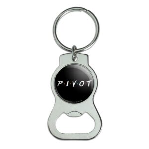 graphics & more friends pivot keychain with bottle cap opener